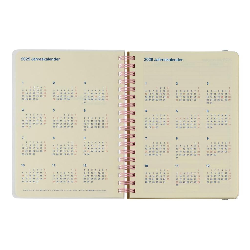 Delfonics Planner 2025-2026 Edition (Starting March 2025) Rollbahn Schola L Diary, Monthly Planner (Mint)