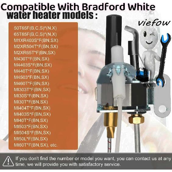 233-47845-05 Pilot Assembly Fits Bradford White Honeywell Natural Gas Water Heater CS8840A1-1041