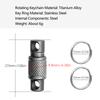 Titanium Alloy Keychain Outdoors EDC Tool Double Headed Quick Pull Buckle Removable Portable Mountaineering Buckle