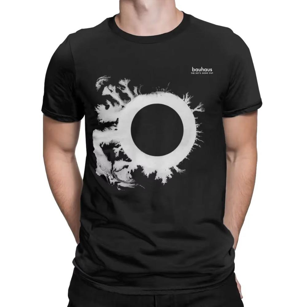 Fashion Bauhaus The Sky's Gone Out Post Punk 80s T-Shirts for Men 100% Cotton T Shirts Short Sleeve Tee Shirt Plus Size Tops