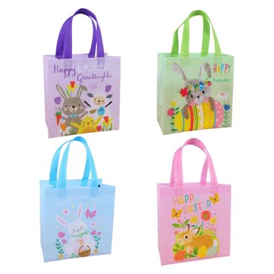Set mit 4 Ostertüten Ostertüten Ostern Basteltasche Wiederverwendbare Ostertüte Vliesstoffstruktur für die Aufbewahrung von Eiern und Süßigkeiten