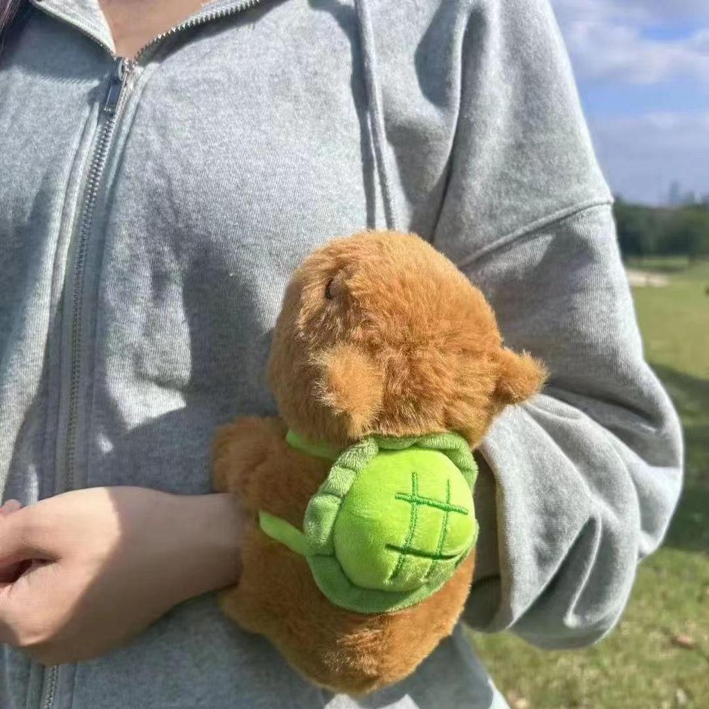 Capybara Plush Toy Bracelet: Furry Papa Circle Hug Doll Birthday Gift