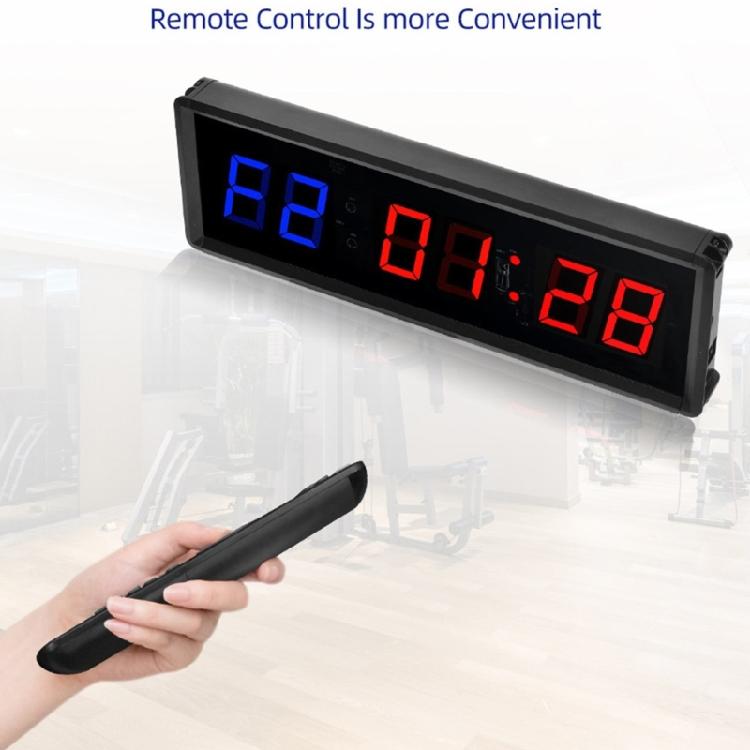 Large LED Display Electronic Wall Clock Timers Workout Timer With Count Up/Down Function for Gym And Personal Training