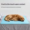 Grande Tapis de Refroidissement pour Animaux, Lit pour Chien en Soie Glacée et Latex avec Fond Antidérapant et Tissu Anti-Urine, Tapis pour Chat Lavable en Machine pour l'Été