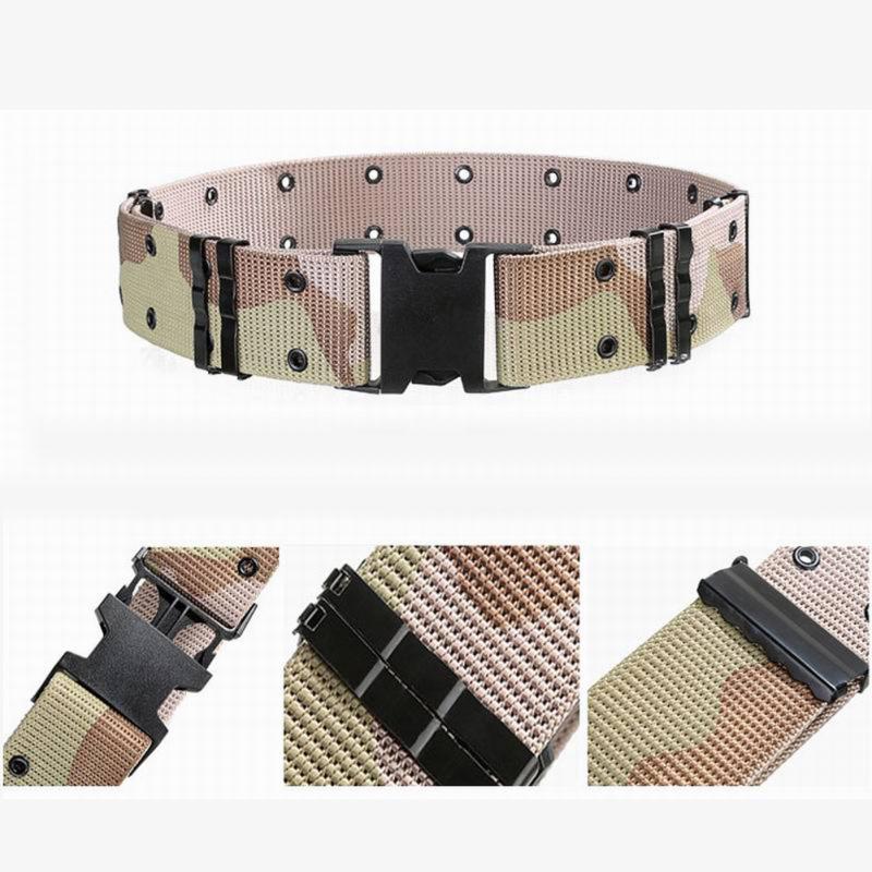 Tactical Belt 5.5cm Wide Nylon Knitted Outer Belts For Outdoor Mountaineering Hiking Military