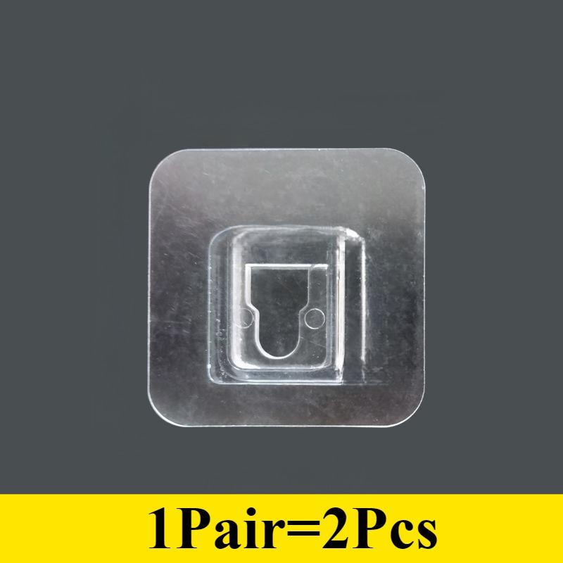 

Самоклеящиеся настенные крючки прозрачный двухсторонний крючок для кухни ванной комнаты вешалка для хранения присоска держатель домашний органайзер Box(2PCS)