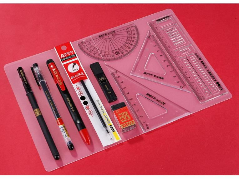 K75 Top Student Exam Set: 11-Piece Gaokao Kit with Answer Sheets, Coloring Pens, and a Mechanical Pencil