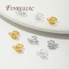 10-30Pcs/Lot Pendant Clip Clasp 18K Gold Plated Pinch Pendant Bails Supplies For Jewelry Connectors,DIY Earring Accessories