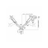 Bordstativ - Aisens - DT27TSR-045 - Tiltbart - VESA 100x100 - 6,5 kg maks