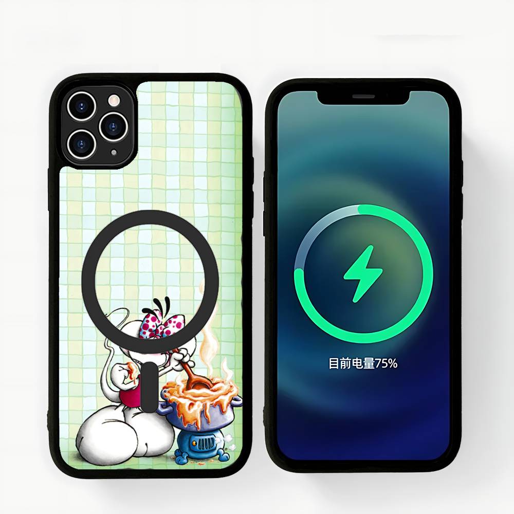 Cartoon D-Diddl Phone Case For IPhone 16 15 14 13 12 11 17 Pro Max Plus Magnetic Wireless Cover