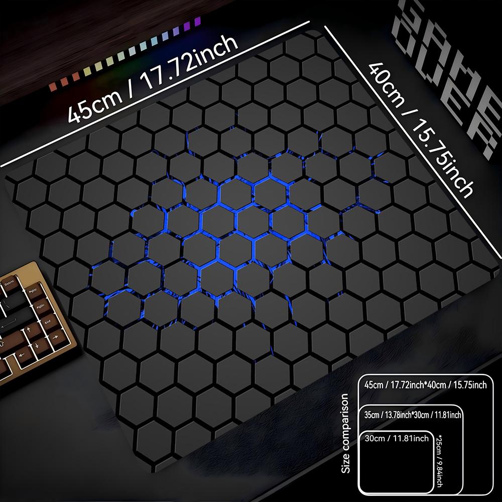 500X500 Hexagon Gaming Mouse Pad Computer Laptop Rubber Mousepad for PC Gamer Desktop Decoration Mouse Mat Deskmat Rug