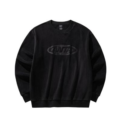 Anta Casual Series Round Neck Pullover Loose Comfortable Versatile Simple Sweatshirt Men Sweatshirt 952548712-4