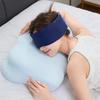 Ergonomic Sleeping Pillow Memory Foam Contour Pillow with Arm Tunnel Dual-Height Neck Support Pillow for Side Back Stomach Sleepers