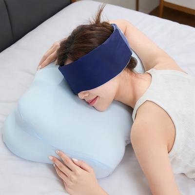 Ergonomic Sleeping Pillow Memory Foam Contour Pillow with Arm Tunnel Dual-Height Neck Support Pillow for Side Back Stomach Sleepers
