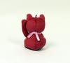 Yoshitoku Maneki-neko Mascot, 9cm high x 3cm wide x 3cm deep, red, polyester, 180671