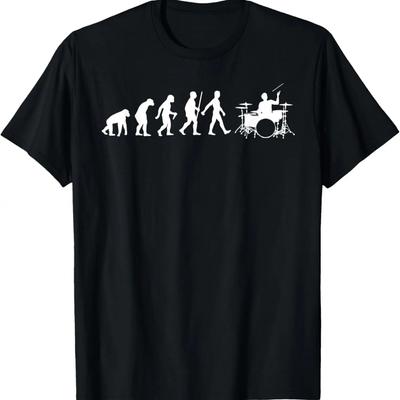 Best Drummer Art For Men Women Drum Set Player Musician T-Shirt