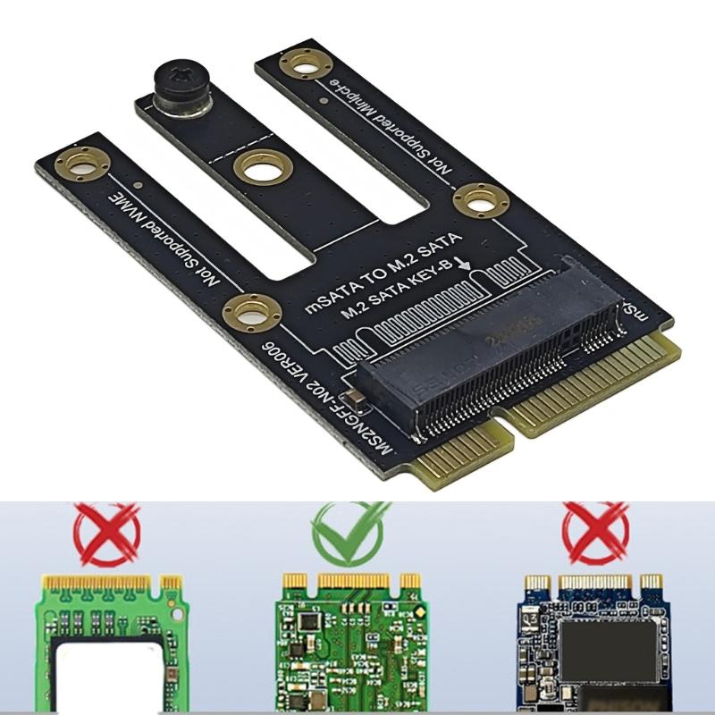 Converter Card Transforming MSATA to M.2 SATA3.0 Converter Card Support 2230 2242 Motherboard Device