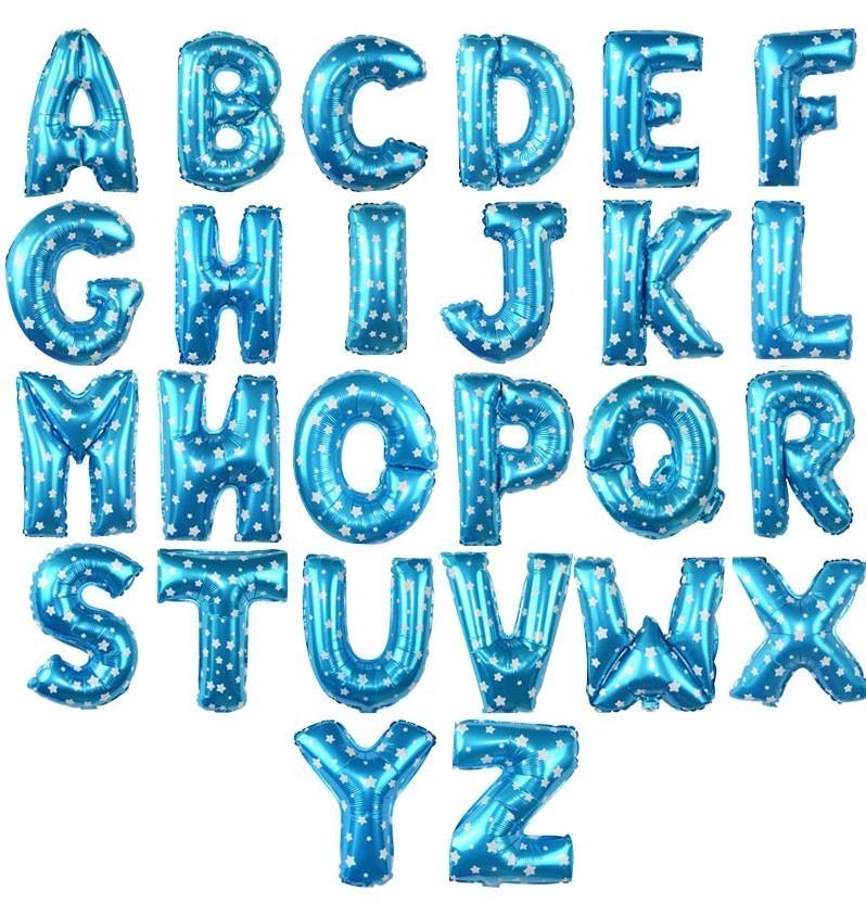 50pc 16 Inch Red Rose Gold Silver Foil Letter Alphabet Balloons Wedding Happy Birthday Party Decoration Kids Baby Shower Supplies KTY