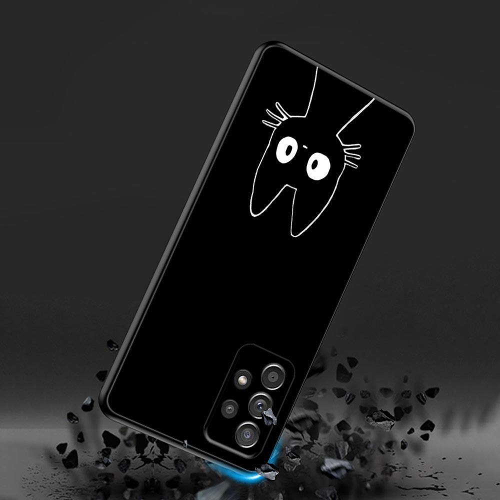 Funny Cute Cat Line Art Phone Case For Samsung Galaxy A57 A56 A37 A55 A36 A26 A54 A52 A35 A34 A25 A17 A16 A15 A07 A06 Soft Cover