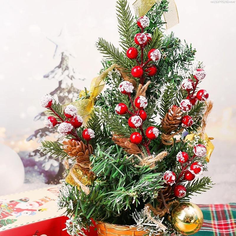 1 buc. Decorațiuni de Crăciun Articole Festive și de Petrecere Crăciun Ramură de Pin Artificială Fructe de Pădure Buchet de Flori Decor de Crăciun