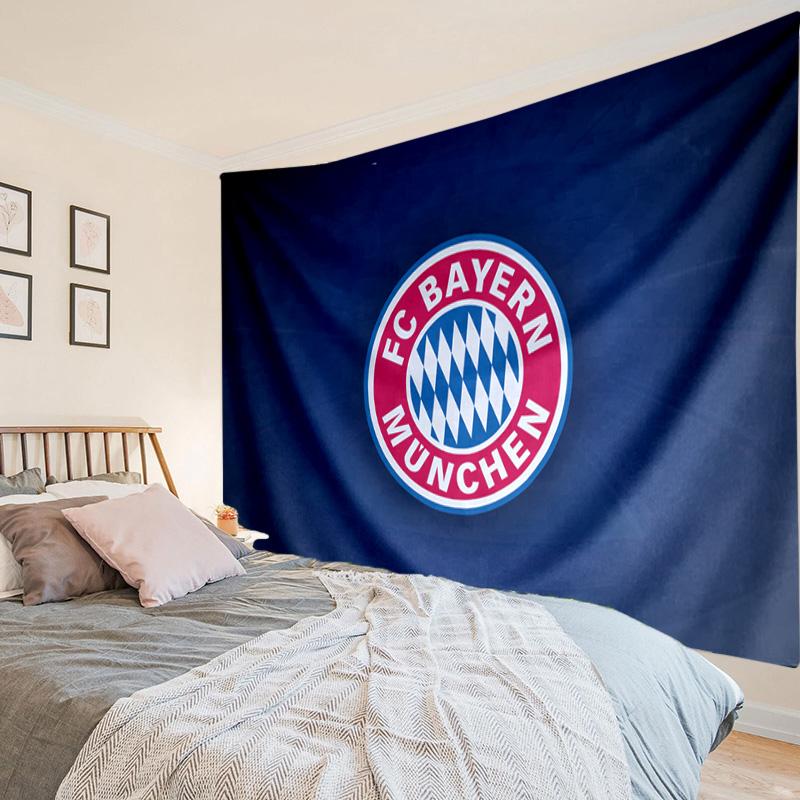 1PC Bayern Munchen Logo Design Tapestry Hanging for Bedroom,Livingroom, Playroom,Decor Art Room Wall Tapestry Holiday and Birthday Gifts