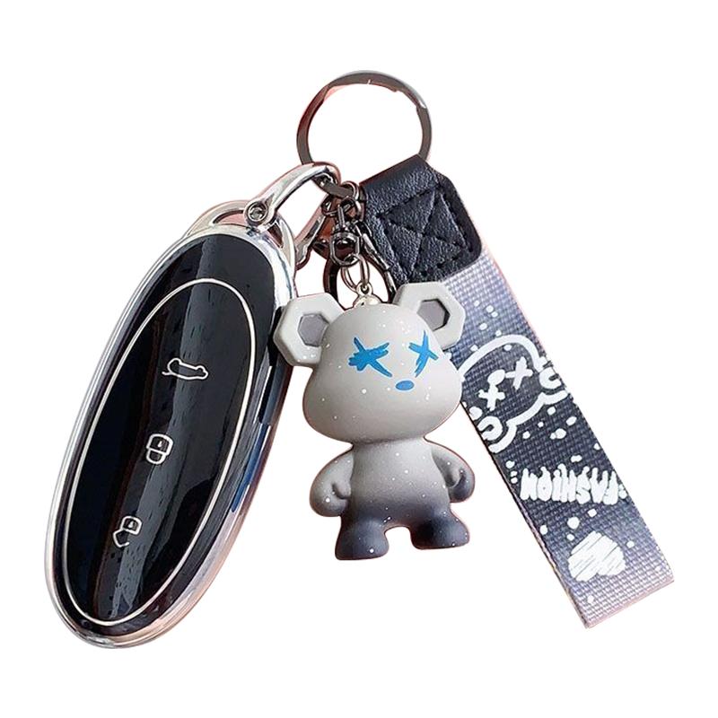 Tpu Car Key Case For Dongfeng Nammi 01 Car-Styling Remote Cover Shell Keychain Ring Housing Holder Fob Bag Accessories