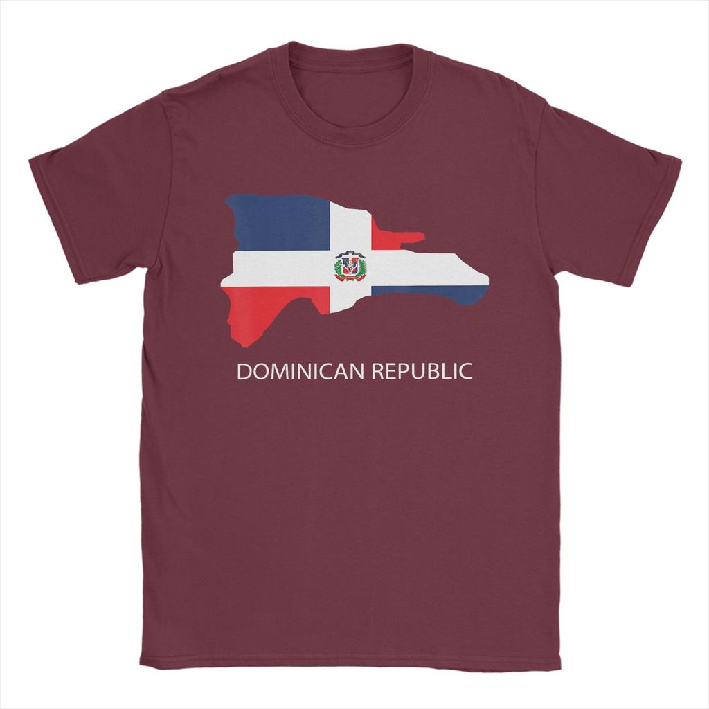 Unisex TShirt DR Dominican Republic Flag Vintage Pure Cotton Tee Shirt Short Sleeve T Shirt Crewneck Clothes Birthday Present