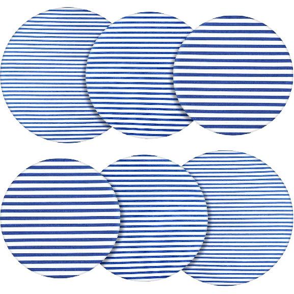 Chinco 6 Pieces Reble Bowl Covers Colorful Elastic Fabric Food Cover for Bowls Food Storage Container Kitchen Picnic (Fruit Style)