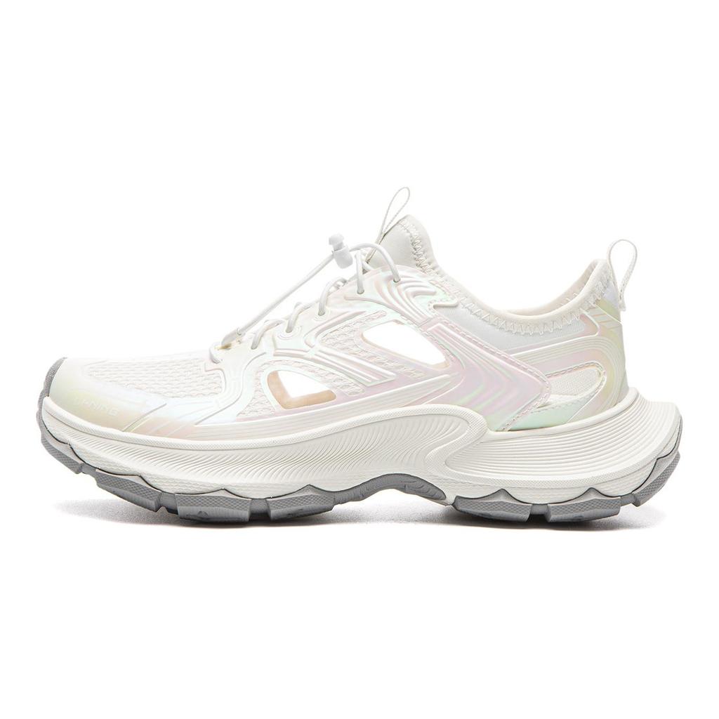 Li Ning Star Halo 2 Slip Resistant, Abrasion Resistant, Lightweight River Trekking Shoes Women's Mist White AGUW038-7