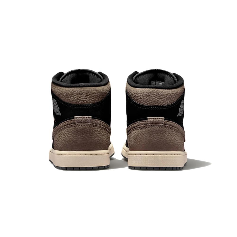 Jordan Air Jordan 1 Mid top Vintage Basketball Shoes Men's Brown Black IB7110-002
