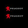 2/4pcs PVC Car Badge Decal Car Door Body Trunk Windshield Decoration Stickers For Peugeot 308 408 508 RCZ 3008 2008 108 207 407