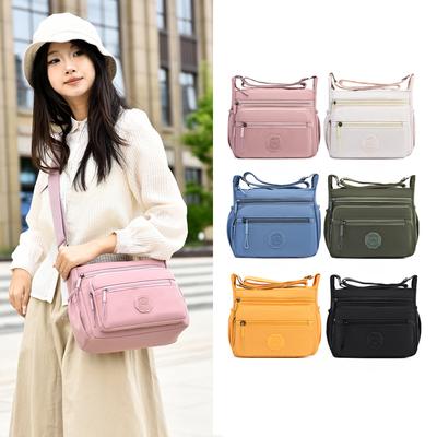 Dámska taška cez rameno Messenger s veľkou kapacitou Polyesterová Módna kozmetická taška Jednoduchá a všestranná Kabelka Crossbody taška