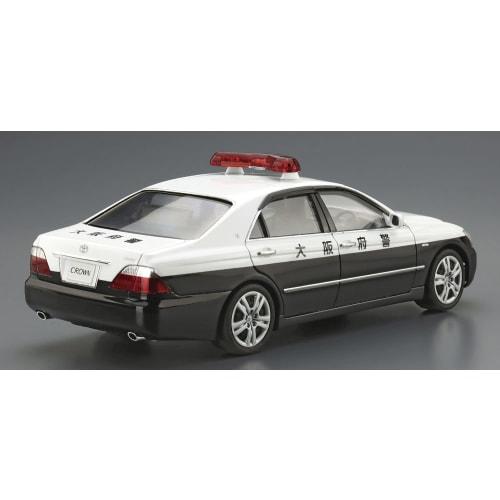Aoshima Bunka Kyozai 1/24 Scale The Patrol Car Series No. 3 Toyota GRS182 Crown Patrol Car for Traffic Enforcement (2005) Plastic Model