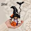 Spooky Halloween Garden Statue Gnome Figurine Small Resin Dwarf Table Decoration Pumpkin Decoration Bat Skull for Tiered Tray Tabletop Home Decor