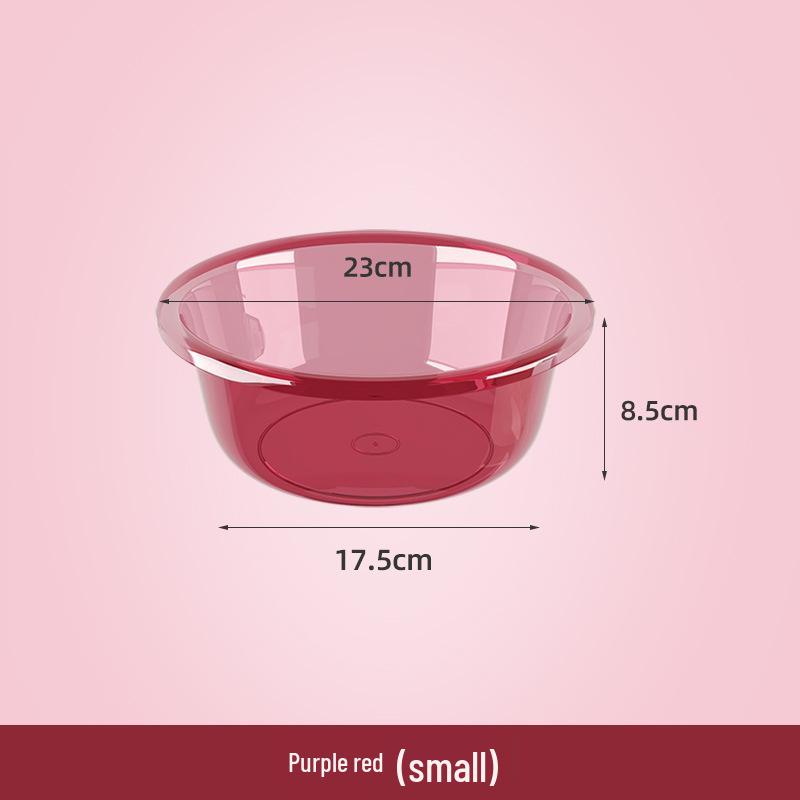 Durable Clear Plastic Washbasin for Vegetables, Laundry, and Foot Washing - Child and Baby-Friendly