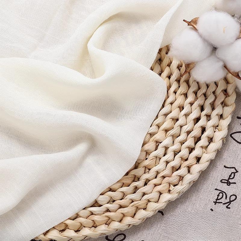100/300/500cm Cotton Linen Fabric Thin Breathable For DIY Sewing Dress Shirt Clothing Fabrics Curtain Tablecloths Material