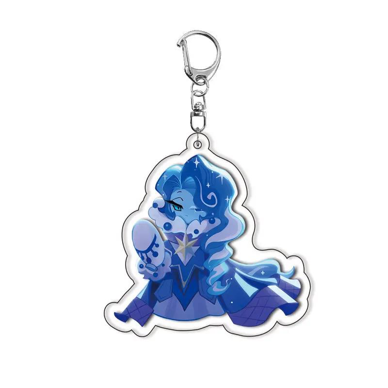 New Game Cookie Running Acrylic Fun Keychain Shadow Milk Pure Vanilla Cookie Pendant Keyrings Fans Gifts Bag Hanging Accessories