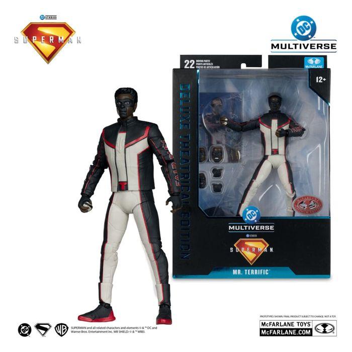 McFarlane Toys - Superman (2025) DC Multiverse - Figurine Deluxe Theatrical Edition Mr. Terrific (Red Platinum Edition) 18 cm