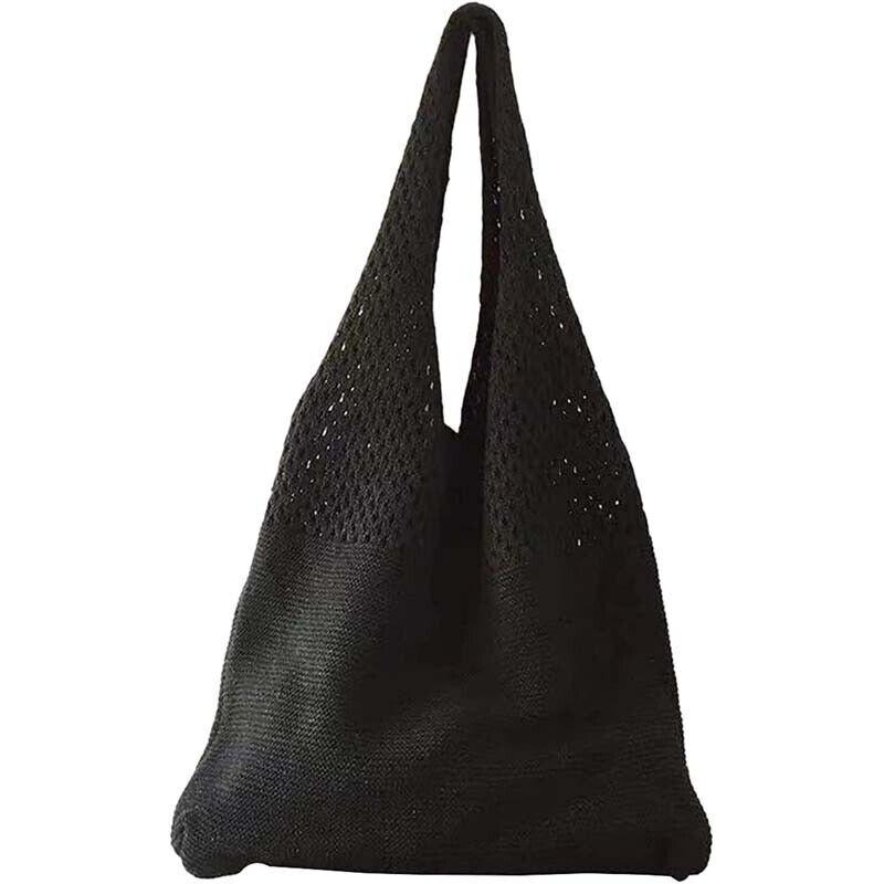 Vintage Knitted Shoulder Bag For Women, Elegant And Chic, Perfect For Daily Use, Large Capacity