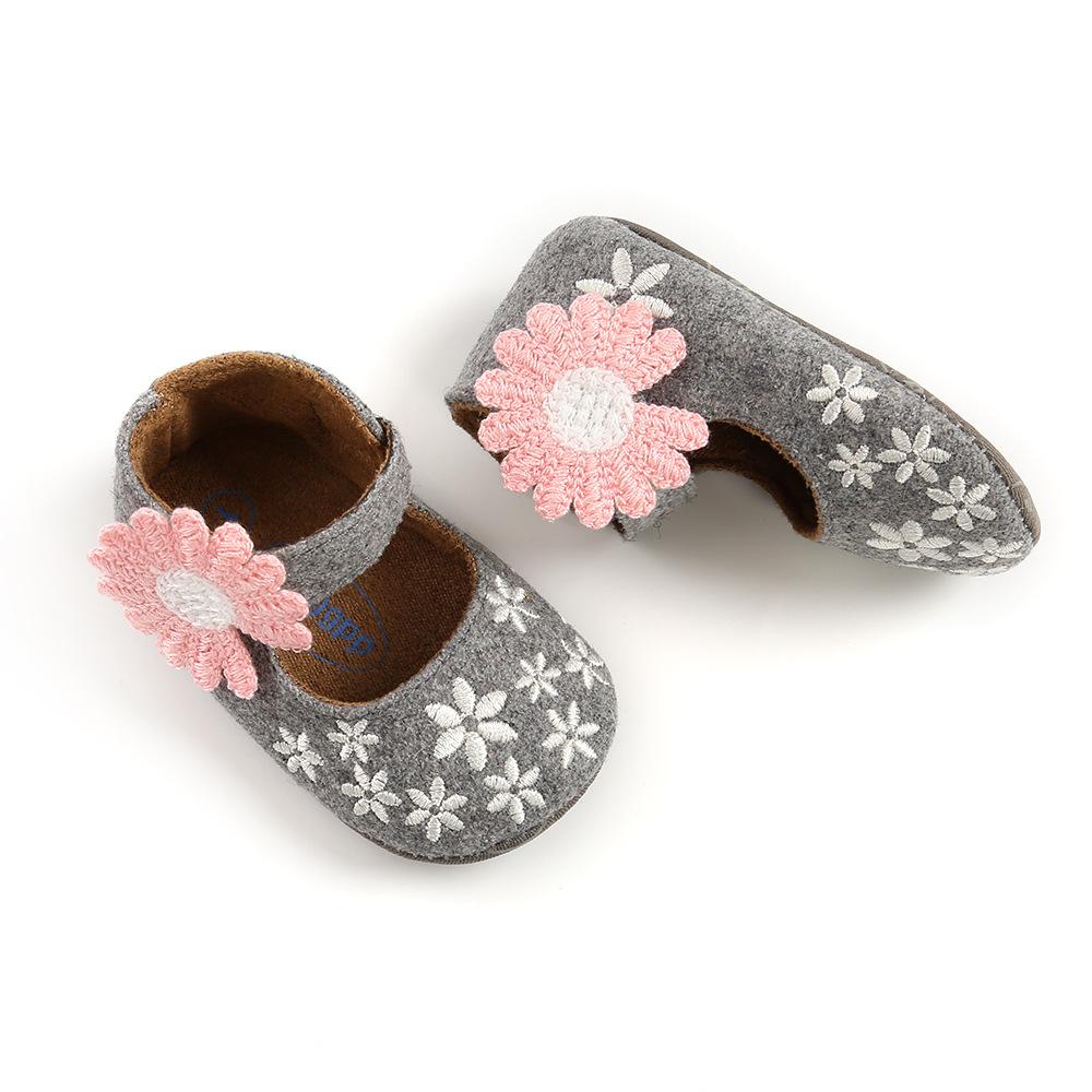 MYGGPP Frühling Herbst Sonnenblume Baby Prinzessin Schuhe Kleine Babyschuhe Babyschuhe Weichen Boden Kleinkind Schuhe