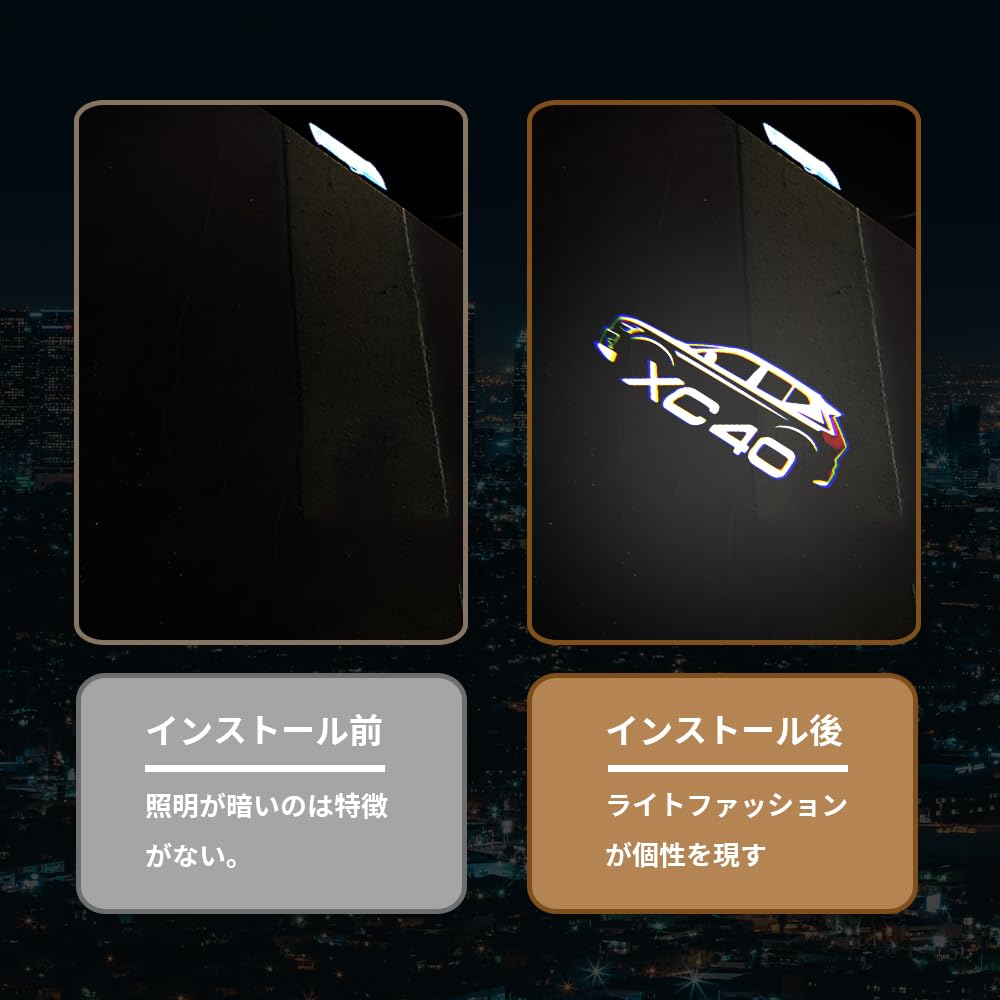Volvo XC40 Car Courtesy LED Courtesy Lamp Welcome Light Courtesy