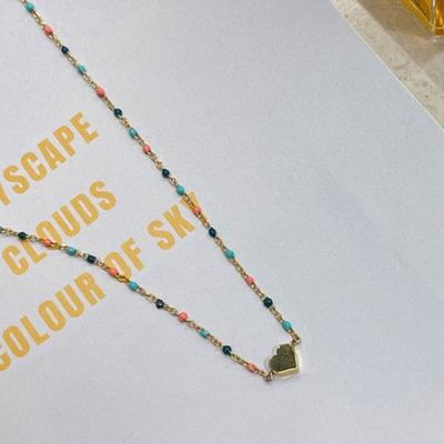 GETMEBLING Heart Color Dot Necklace