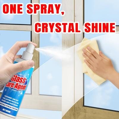 Home Glass Cleaning Tool, Window Polisher - No-Trace Shine & Clear View, Removes Fog & Water Stains, Suitable for Cars, Kitchens