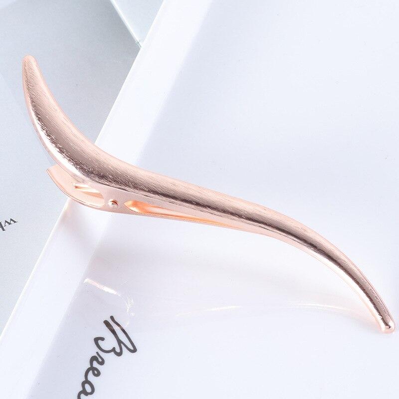 Mode Haarnadel Haarspangen Aus Gebürstetem Metall Einfache S Geformt Geometrische Lange Haar Klaue Clips Accesorios Mujer Pince Cheveux