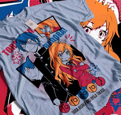 Unisex Toradora! Taiga Aisaka Versprechen Anime T-Shirt, Ryuji Takasu Manga Shirt