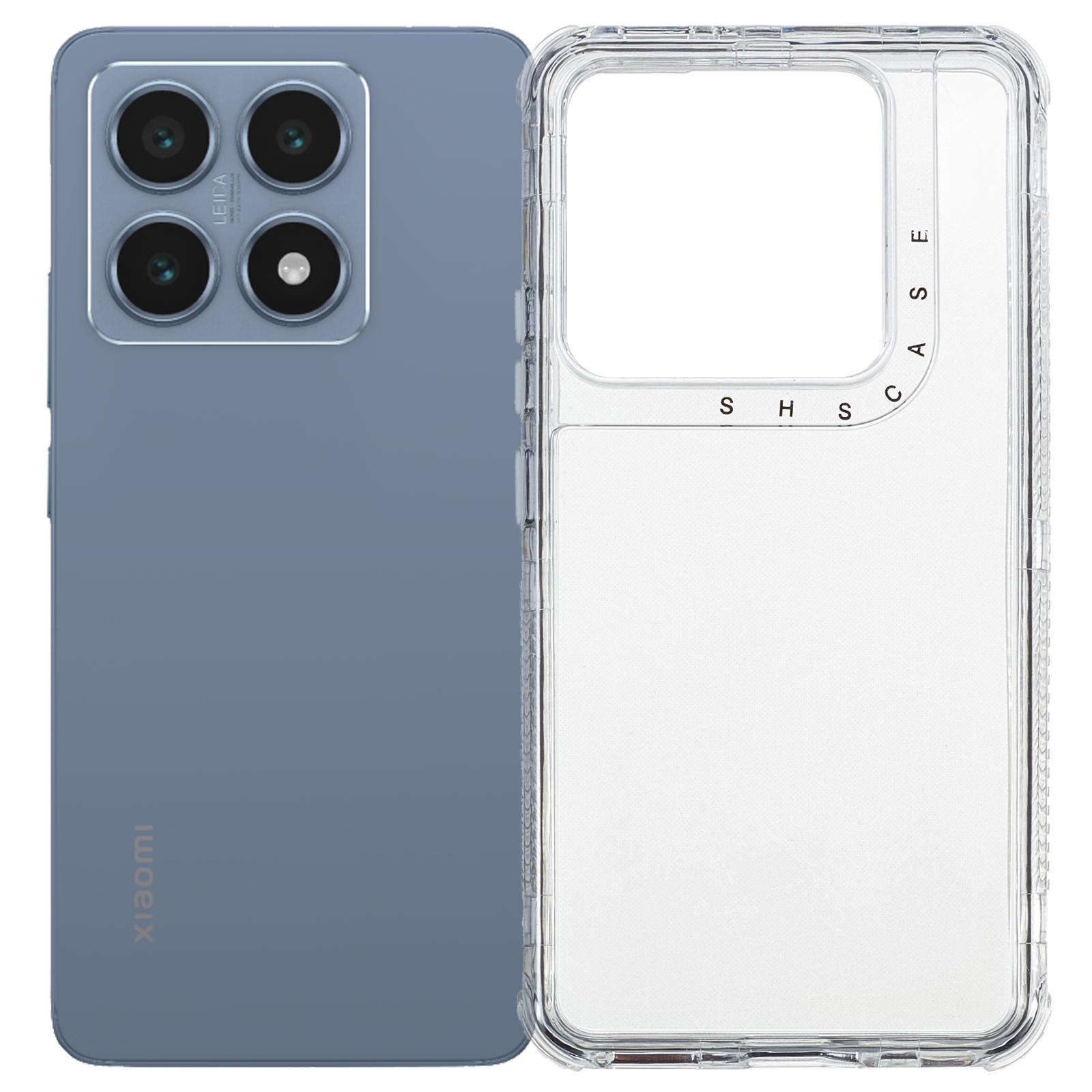 

For Xiaomi 14T Crystal Clear Case 3 in 1 Shockproof PC+TPU Phone Cover A