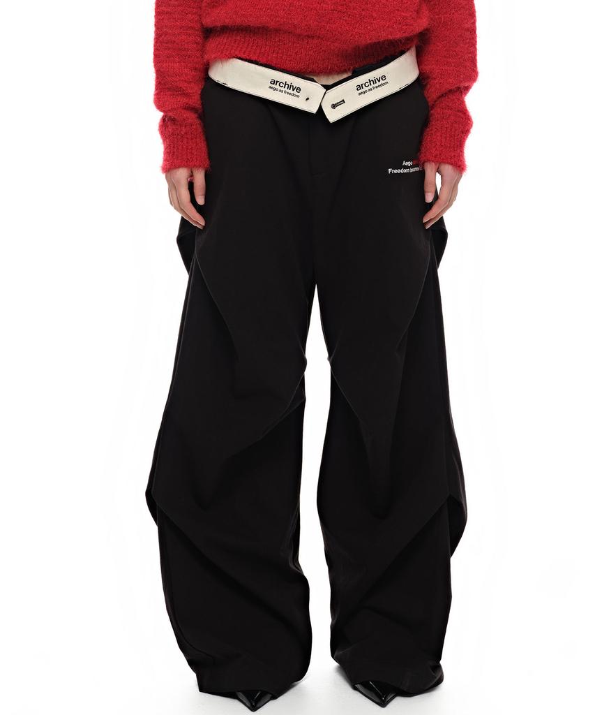 AEGO FREEDOM LAB Nip Arch Two-Way Pants_Black