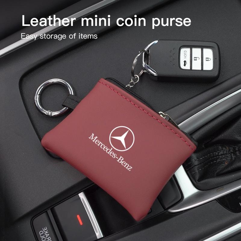 PU Leather Car Key Case Dust Key Bag Accessories For Mercedes Benz AMG W205 C300 W203 W206 W108 W124 W126 DZ-BENZ ZF8