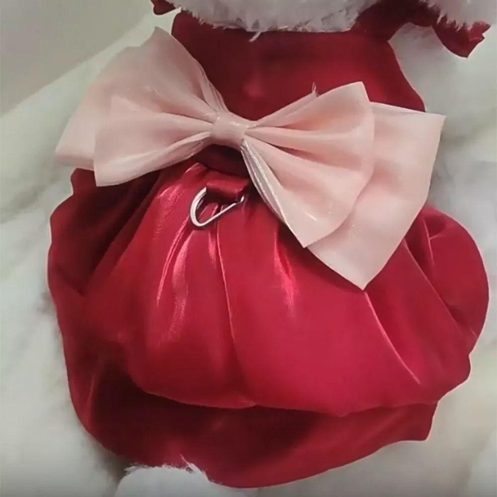 Thin Summer Pet Clothes Big Bow Pet Princess Dress Cute Pet Dog Skirt