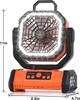 40000mAh Rechargeable Camping Fan with LED Light Remote Control 4 Speeds Timer Hanging Hook Portable Outdoor Tent Fan